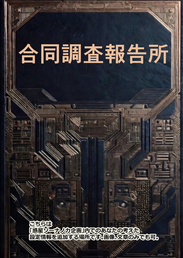 惑星ソーナノカ合同調査報告所